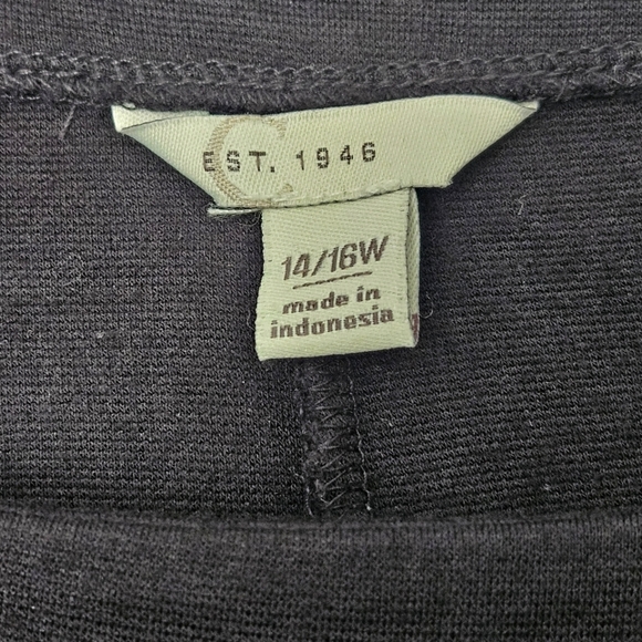 Cato Plus Black Tunic with Brushed Gold Grommets Size 14/16W - Picture 4 of 4